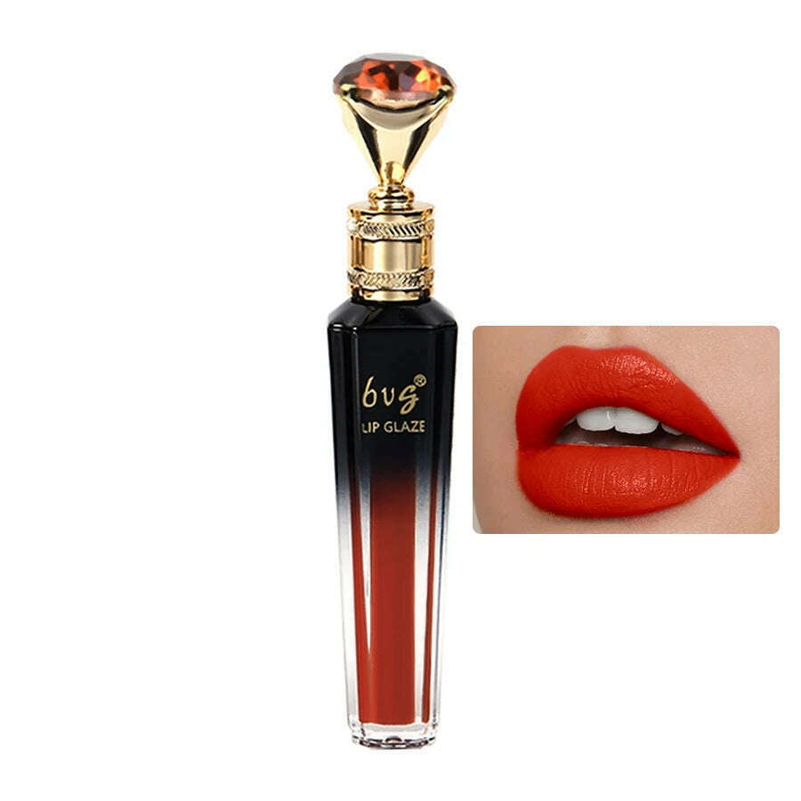 Matte Velvet Liquid Lipstick Lasting Easy Color Waterproof Moisturizing Not Easy To Stick Cup Lip Glaze - KIMLUD