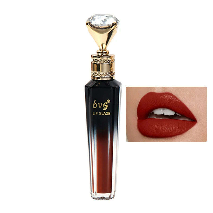 Matte Velvet Liquid Lipstick Lasting Easy Color Waterproof Moisturizing Not Easy To Stick Cup Lip Glaze - KIMLUD