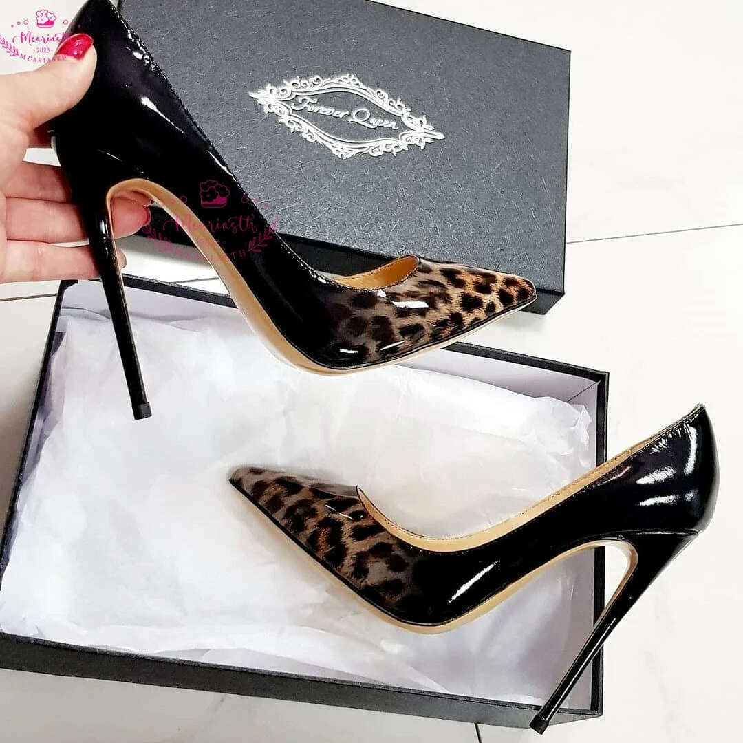 KIMLUD, Meariasth 12cm Red Pointed Toe Pumps Stiletto high Heels women Patent Leather Shallow Dress Shoes Women Sexy Party Heels Blue, as the picture 8 / 35, KIMLUD APPAREL - Womens Clothes