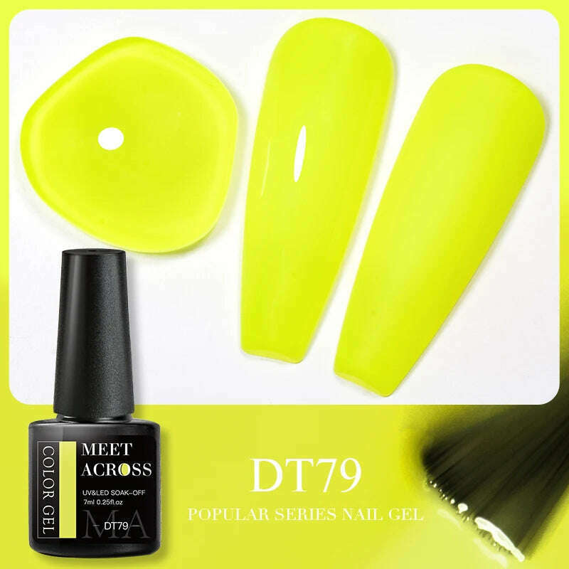 MEET ACROSS 5ml Pink Dried Flower Gel Nail Polish Natural Flower Fairy Nail Art Gel Soak Off UV LED Painting Varnishes For Nails - KIMLUD