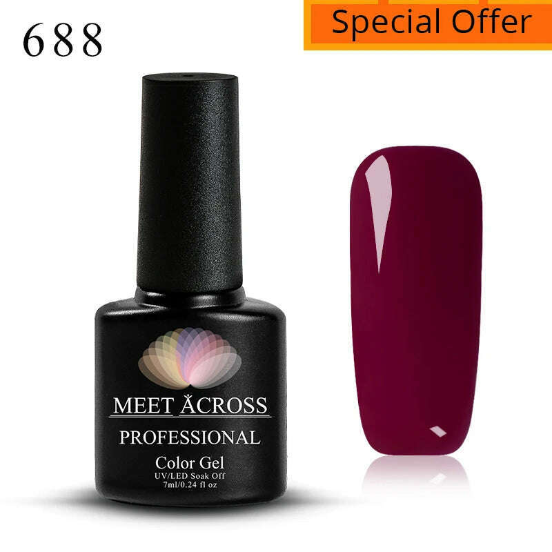 MEET ACROSS 5ml Pink Dried Flower Gel Nail Polish Natural Flower Fairy Nail Art Gel Soak Off UV LED Painting Varnishes For Nails - KIMLUD