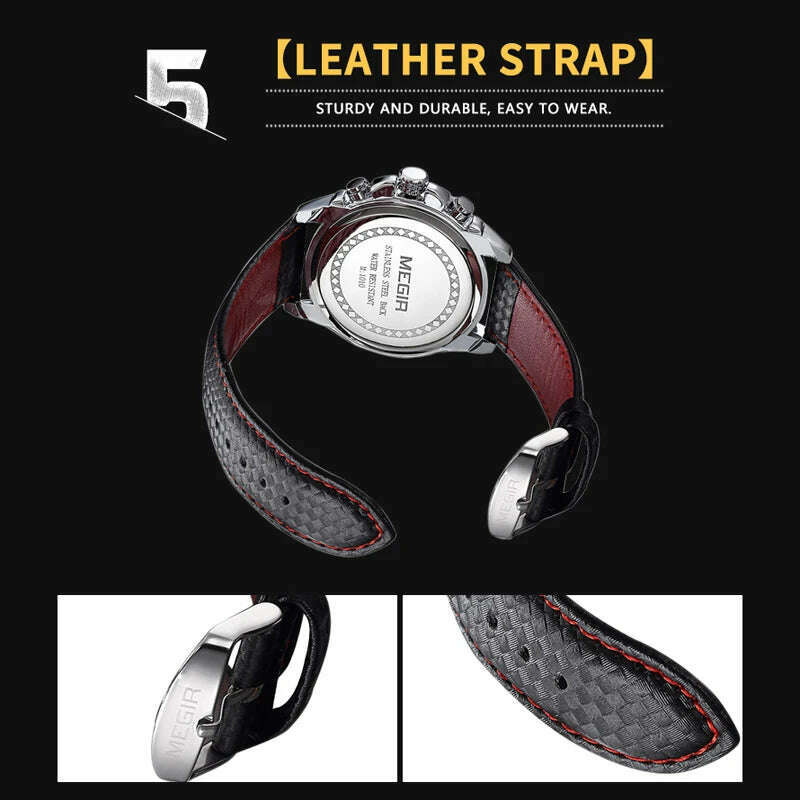 KIMLUD, MEGIR Mens Watches Top Brand Luxury Quartz Watch Men Fashion Luminous Army Waterproof Men Wrist Watch Relogio Masculino 1010G, KIMLUD Womens Clothes