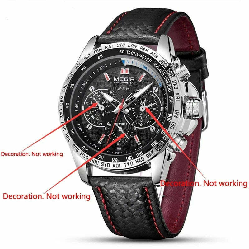 KIMLUD, MEGIR Mens Watches Top Brand Luxury Quartz Watch Men Fashion Luminous Army Waterproof Men Wrist Watch Relogio Masculino 1010G, KIMLUD Womens Clothes
