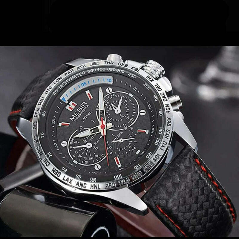 KIMLUD, MEGIR Mens Watches Top Brand Luxury Quartz Watch Men Fashion Luminous Army Waterproof Men Wrist Watch Relogio Masculino 1010G, KIMLUD Womens Clothes