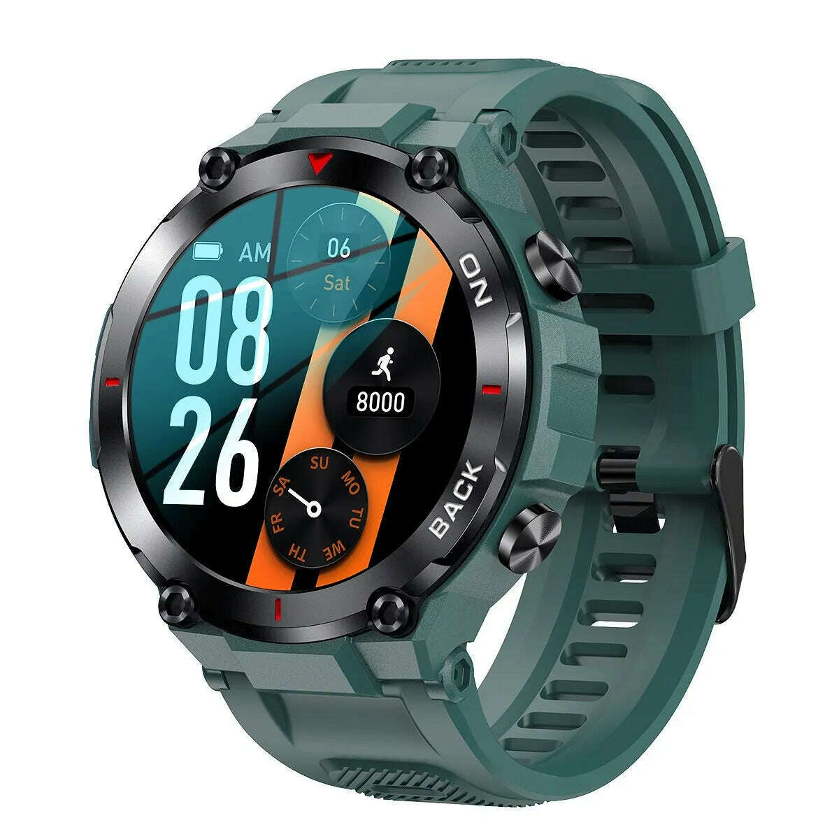 KIMLUD, MELANDA Outdoor Military GPS Smart Watch Men 360*360 HD Screen Heart Rate IP68 Waterproof Sports Smartwatch For Android IOS K37, KIMLUD Womens Clothes