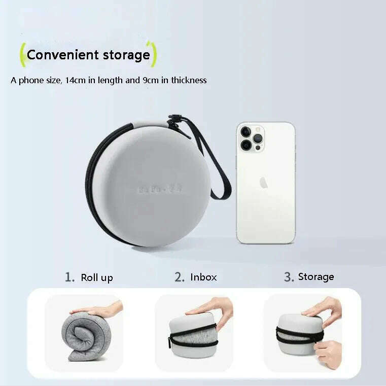 Memory Foam Neck Pillow Cervical Vertebra Travel Portable Noon Break Aircraft U Type Of Pillow Sleep Camping Pillow Carry Bag - KIMLUD