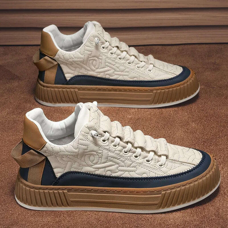 KIMLUD, Men Chunky Sneakers Fashion Light Non-slip Luxury Brand Men's Sneakers 2023 Designer Male Casual Board Shoe Man's Vulcanize Shoe, KIMLUD Womens Clothes