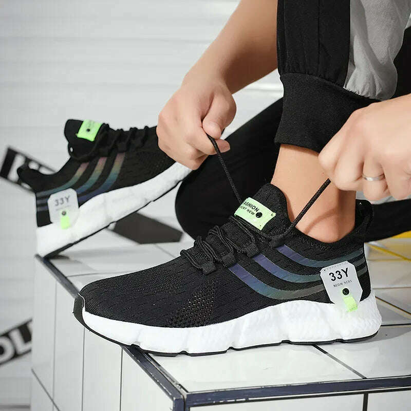 Men Shoes Sneakers Breathable Comfortable Casual Running Shoes Luxury Tenis Sneaker Male Footwear 2024 Summer Men Tennis Shoes - KIMLUD