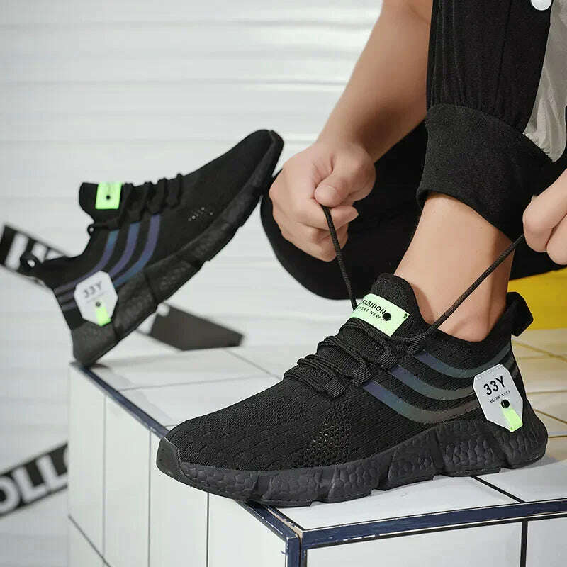 Men Shoes Sneakers Breathable Comfortable Casual Running Shoes Luxury Tenis Sneaker Male Footwear 2024 Summer Men Tennis Shoes - KIMLUD