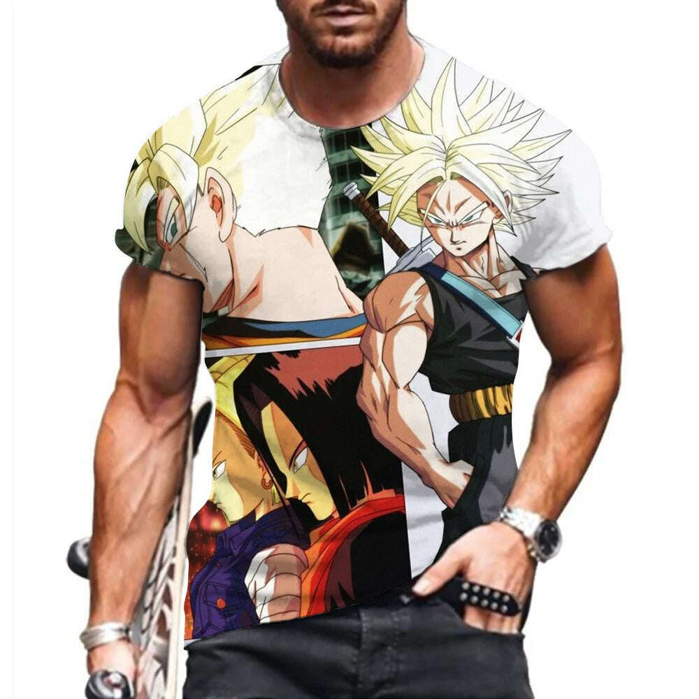 KIMLUD, Men T Shirt Men's T-shirt 2024 Tops Dragon Ball Z Y2k Shirts New Vegeta Goku Short Sleeve Clothing Harajuku Style Streetwear, TX2024WD1384 / 120, KIMLUD APPAREL - Womens Clothes