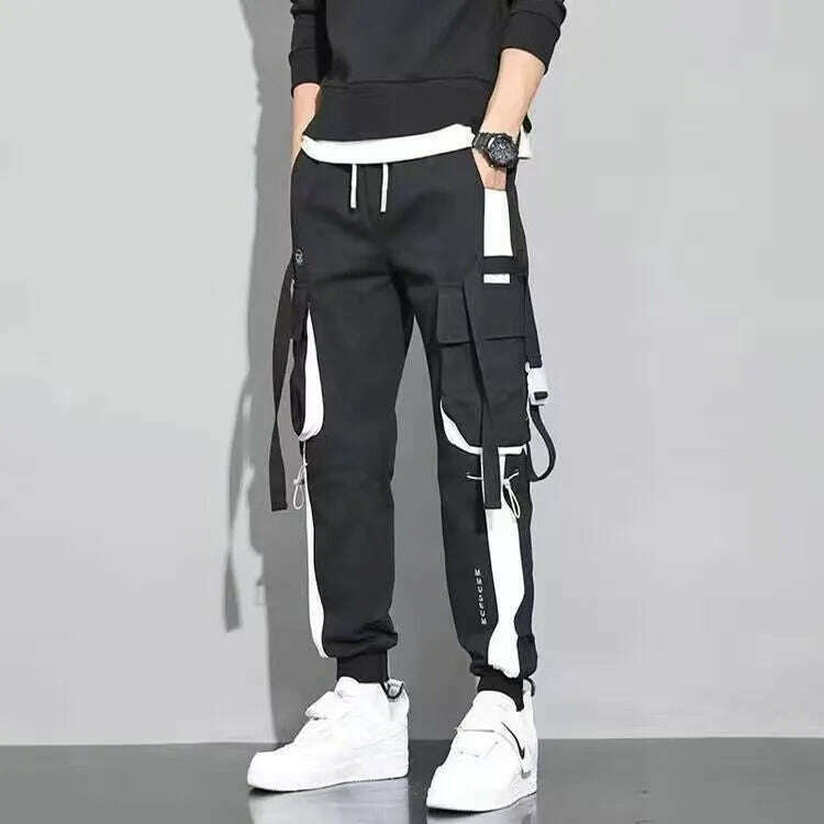 Men Tracksuit Autumn Sportswear Two Piece Sets Man Hip Hop Fashion Sweatpants Brand Clothing Mens Students Sweatsuit Hoodie Suit - KIMLUD