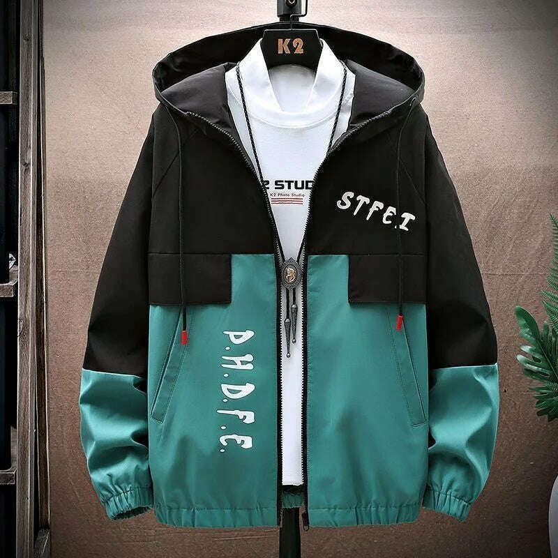 Men Tracksuit Autumn Sportswear Two Piece Sets Man Hip Hop Fashion Sweatpants Brand Clothing Mens Students Sweatsuit Hoodie Suit - KIMLUD