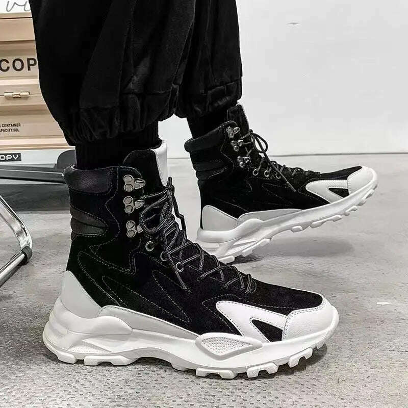 KIMLUD, Men Winter Fashion Casual Luxury Platform Shoes Boots Classic 2023 Outdoor Activities Warm Male Formal Sneakers Original Brand, KIMLUD Womens Clothes
