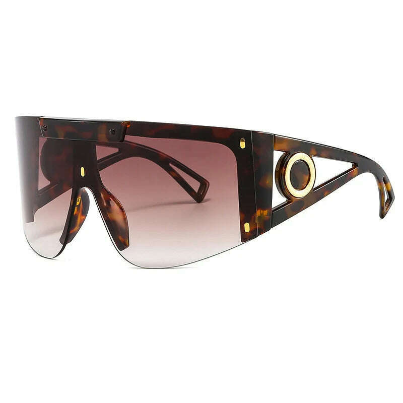 KIMLUD, Men's Mask Goggles Sunglasses For Women Fashion One Piece Square Sun Glasses Men Oversized Ladies Eyeglasses UV400 oculos H146, KIMLUD Womens Clothes