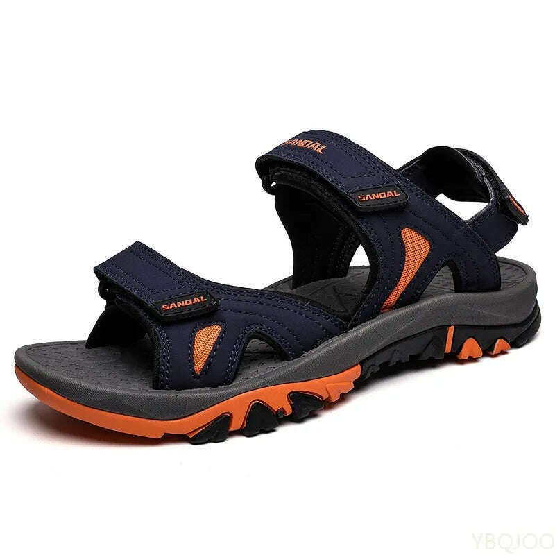 KIMLUD, Men's Sandals 2022 Beach and Sea Casual Shoes Sandal for Men Summer Male New Slippers Wears Genuine Leather Man Flip Flops, KIMLUD Womens Clothes