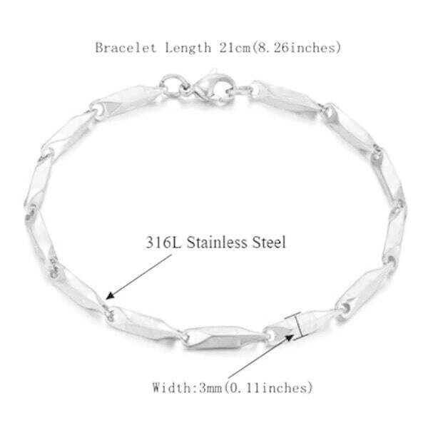 KIMLUD, Mens 316L Stainless Steel Male Bracelet Wholesale Braslet Gold Silver Color Braclet Chunky Cuban Chain Link Bracelet For Man, SL584S21 / CHINA, KIMLUD APPAREL - Womens Clothes
