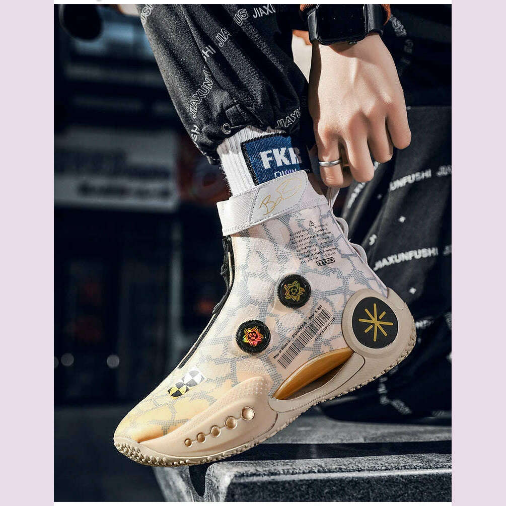 KIMLUD, Men's Basketball Shoes Breathable Cushioning Non-Slip Wearable Runing Shoes Gym Training Athletic Basketball Sneakers for Women, KIMLUD Womens Clothes