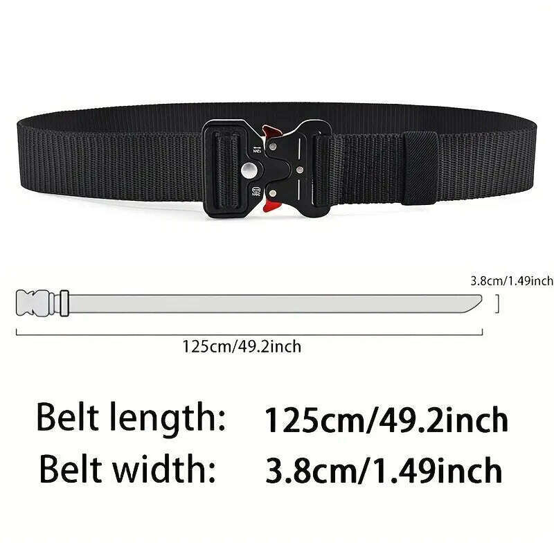 Men's Belt Outdoor Multi Function Belt High Quality Canvas For Nylon Male Luxury Belts Women's Sports Jeans Belt Neutral Belts - KIMLUD