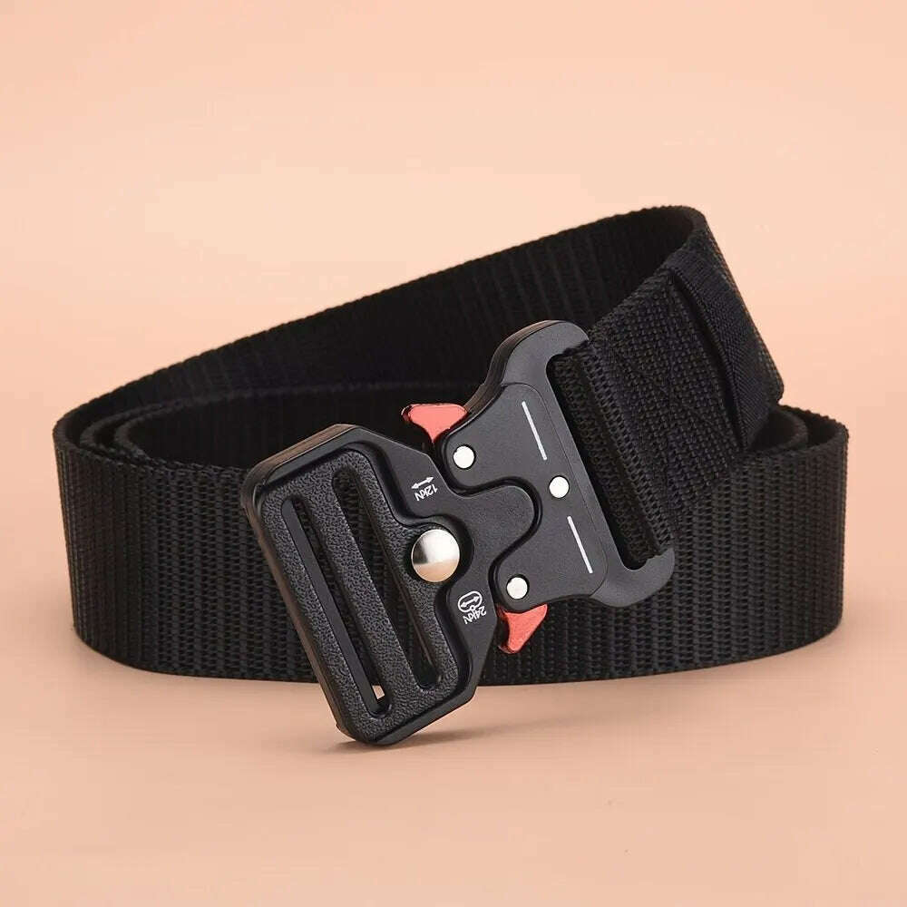 Men's Belt Outdoor Multi Function Belt High Quality Canvas For Nylon Male Luxury Belts Women's Sports Jeans Belt Neutral Belts - KIMLUD