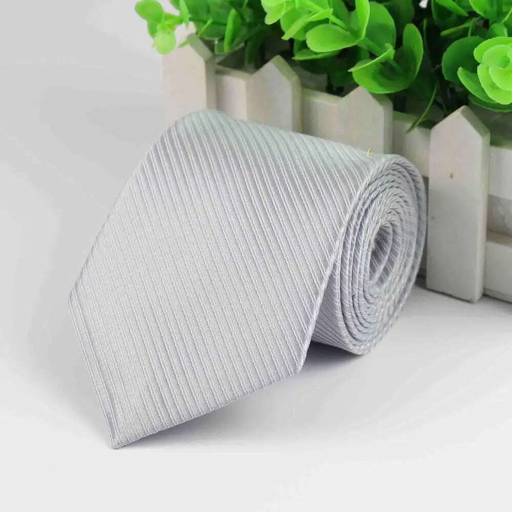 Mens Business Tie Formal Striped Dot Jacquard Wedding Necktie 8CM Classic Corbata Neckwear Gravata - KIMLUD