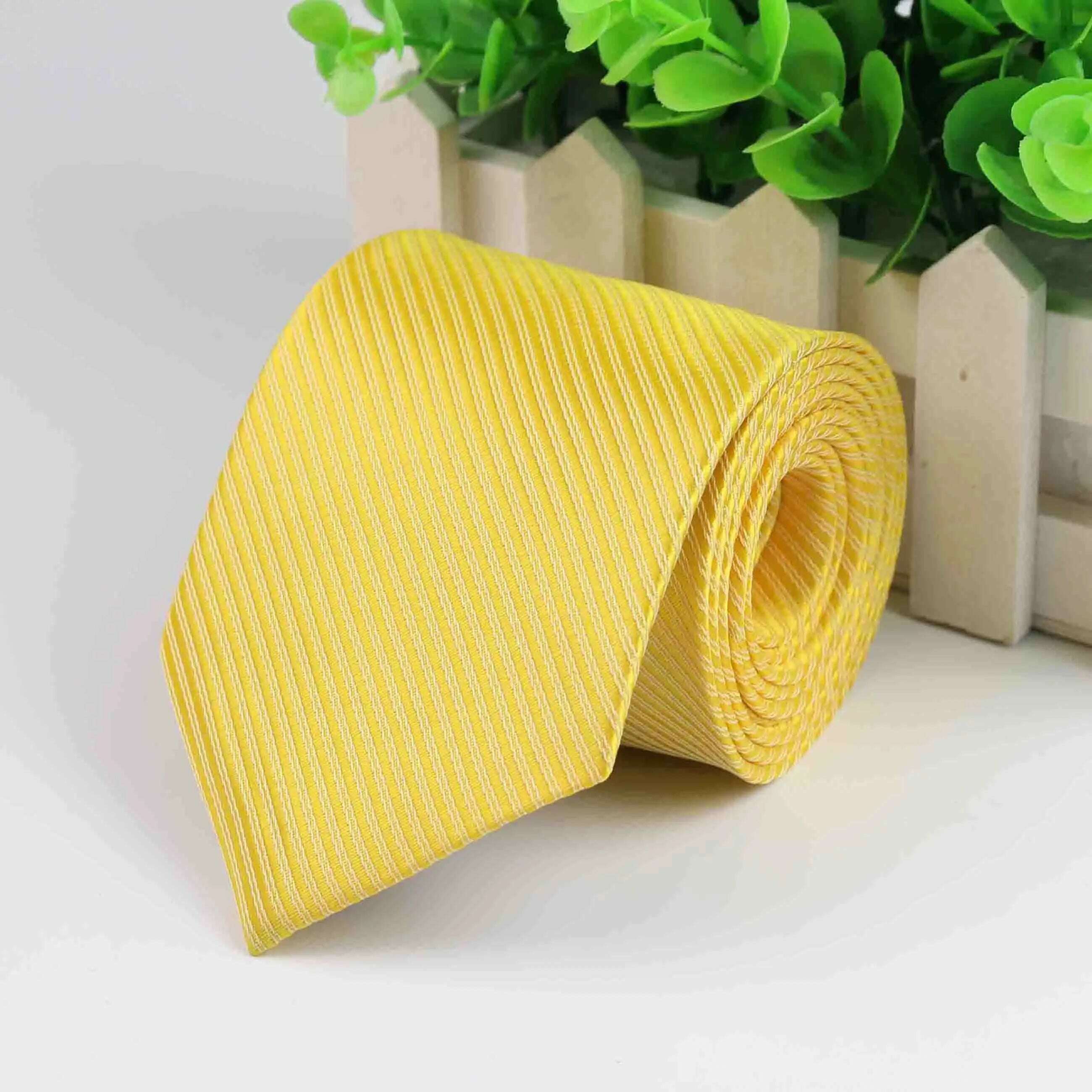 Mens Business Tie Formal Striped Dot Jacquard Wedding Necktie 8CM Classic Corbata Neckwear Gravata - KIMLUD