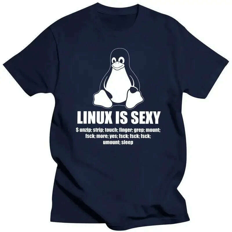 KIMLUD, Mens Clothing Novelty Linux Root SUDO Unix Shell Sexy Fun Tshirt Men Short Sleeve Programmer Programming Coding Coder T Shirt Co, BlueMen / XXS, KIMLUD APPAREL - Womens Clothes