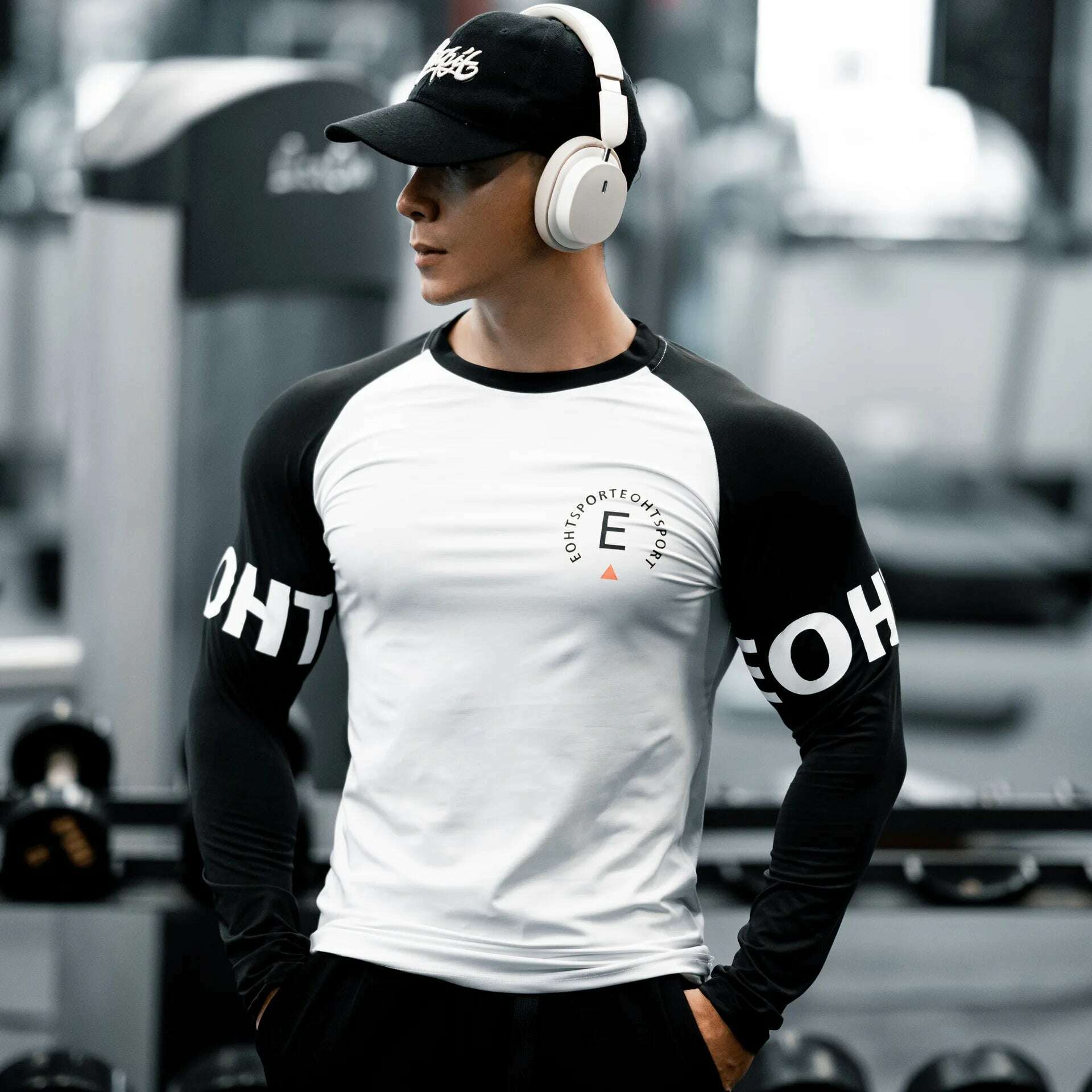 KIMLUD, Men's Long Sleeve T-Shirt for Sports Fitness Training Clothing Quick Drying Breathable Elastic Bottoming Shirt New Arrival Spring Autumn, white / L(165-170)CM, KIMLUD APPAREL - Womens Clothes