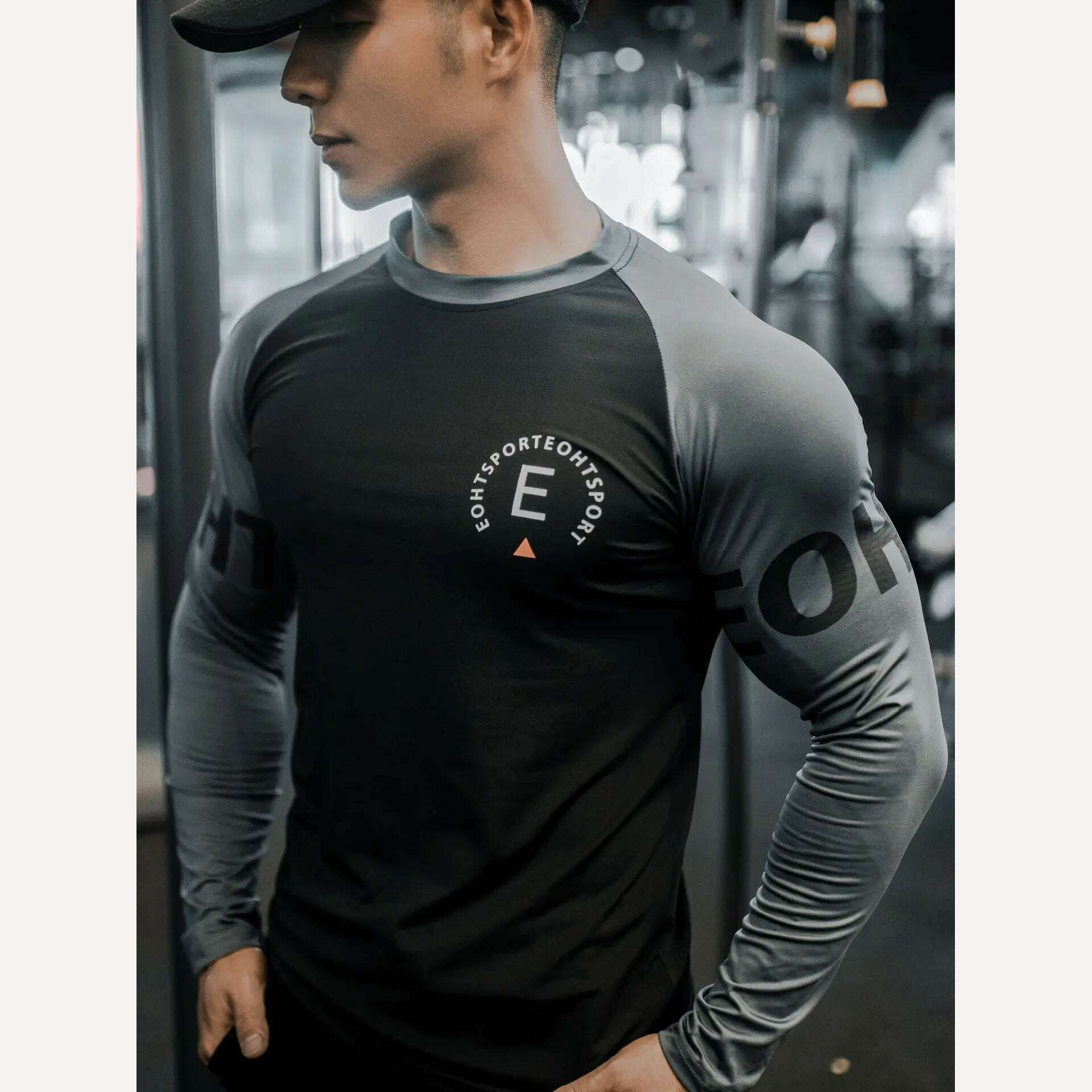 KIMLUD, Men's Long Sleeve T-Shirt for Sports Fitness Training Clothing Quick Drying Breathable Elastic Bottoming Shirt New Arrival Spring Autumn, KIMLUD Womens Clothes