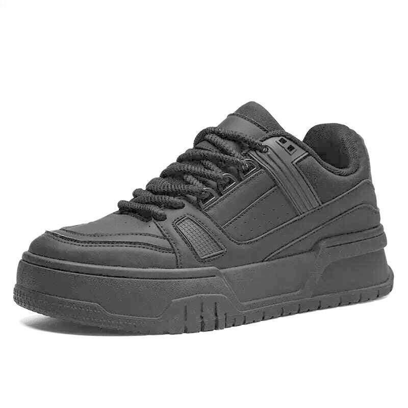 Men's Luxury Sneakers White Leather Casual Shoes Comfortable Running Shoes for Men Luxury Platform Sport Shoes Zapatillas Hombre - KIMLUD