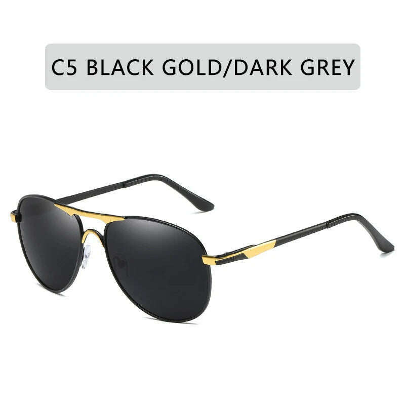 KIMLUD, Men's Polarized Sunglasses Women Driving Pilot Vintage Sun Glasses Brand Designer Male Black Sunglasses For Man Women UV400, KIMLUD Womens Clothes