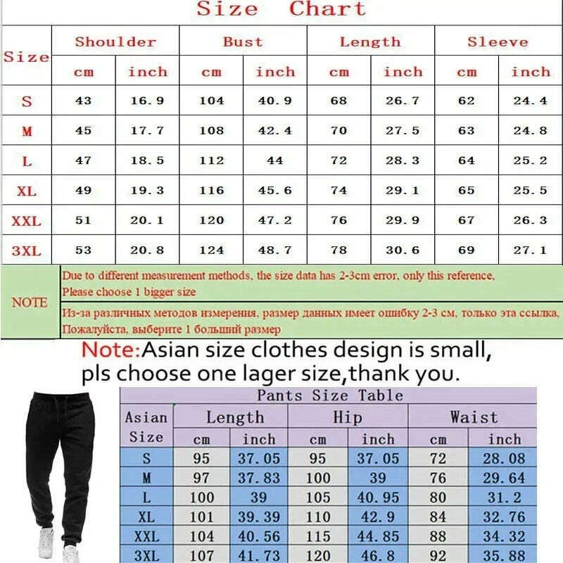 Men's printed two-piece sportswear set with zippered hooded sweatshirt and pants, fitness and running men's clothing 2024 - KIMLUD