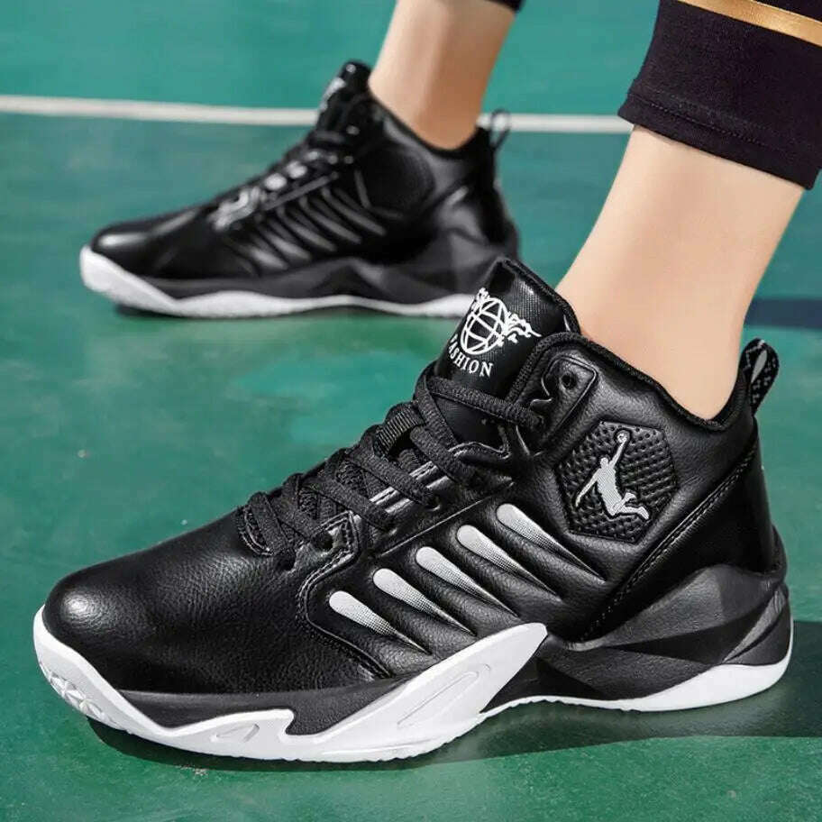 KIMLUD, Men's Running Shoes 2023 Basketball Male Sneakers Couple Mixed Color Breathable Sports Shoes Fitness Trainers Basket Homme, Black 02 / 38, KIMLUD Womens Clothes