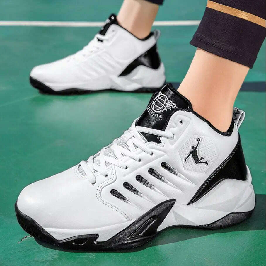 KIMLUD, Men's Running Shoes 2023 Basketball Male Sneakers Couple Mixed Color Breathable Sports Shoes Fitness Trainers Basket Homme, white Black 02 / 38, KIMLUD APPAREL - Womens Clothes