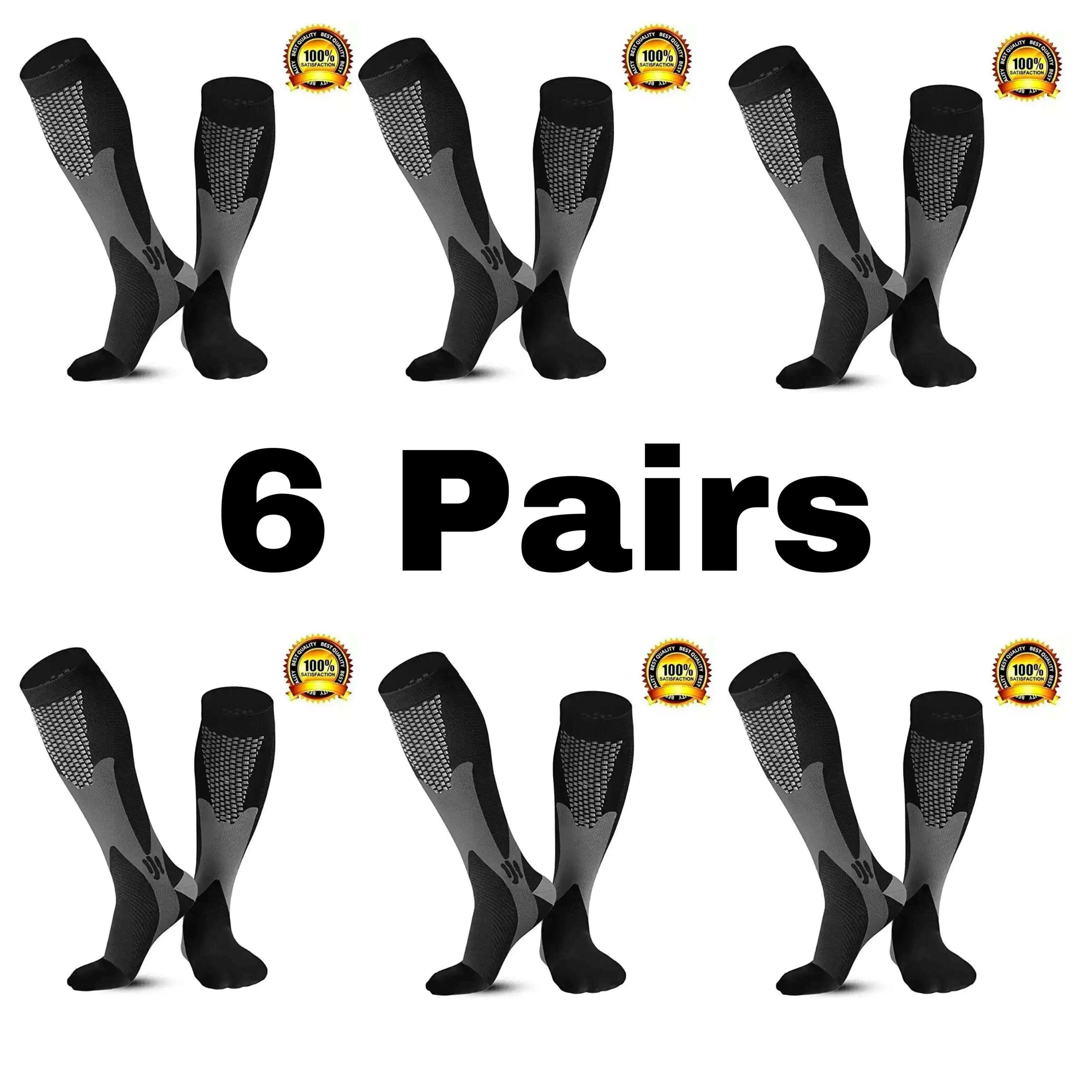 Men's Sports Compression Socks Varicose Veins Cycling Socks Nursing Running Compression Socks Nurse Outdoor Natural Hiking - KIMLUD