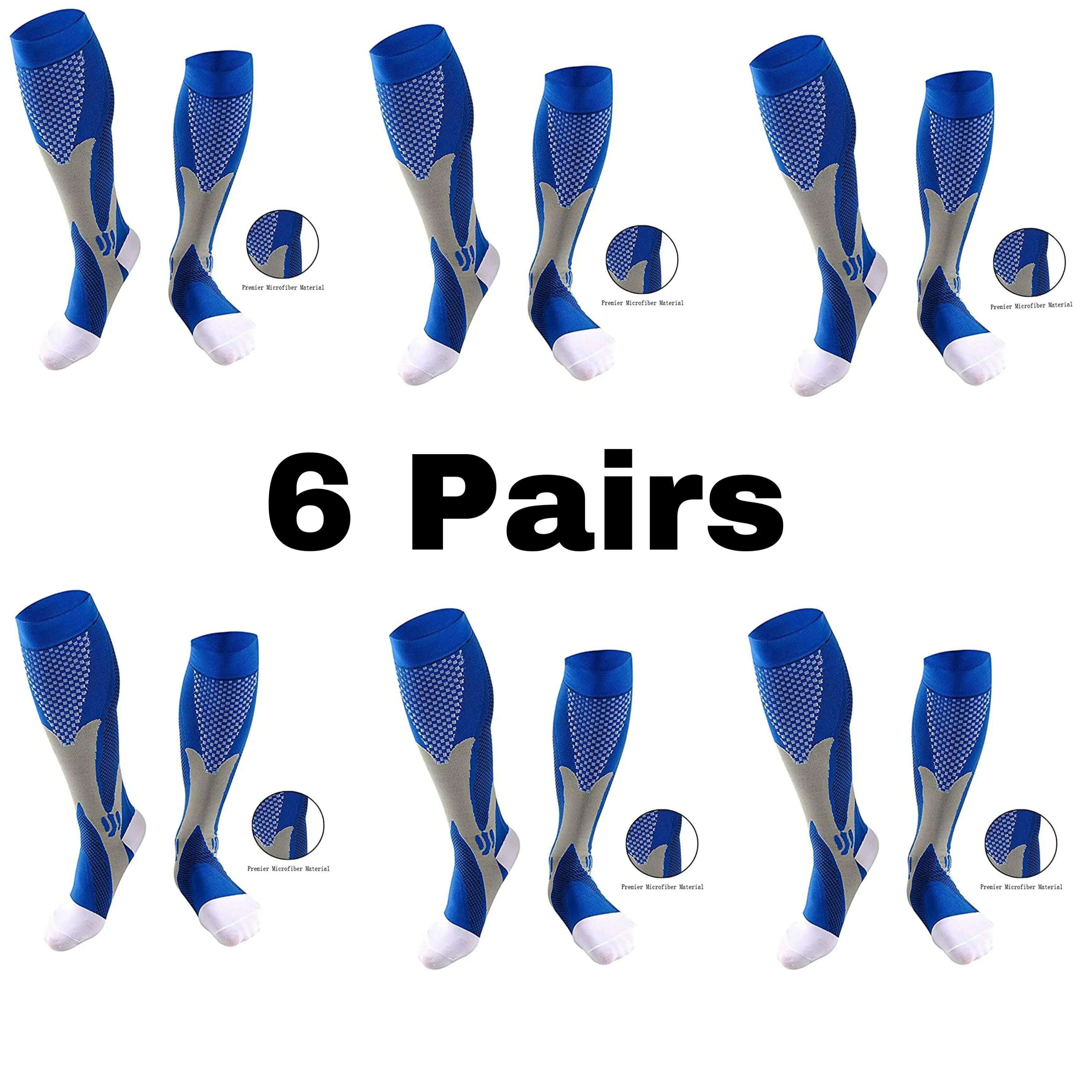 Men's Sports Compression Socks Varicose Veins Cycling Socks Nursing Running Compression Socks Nurse Outdoor Natural Hiking - KIMLUD