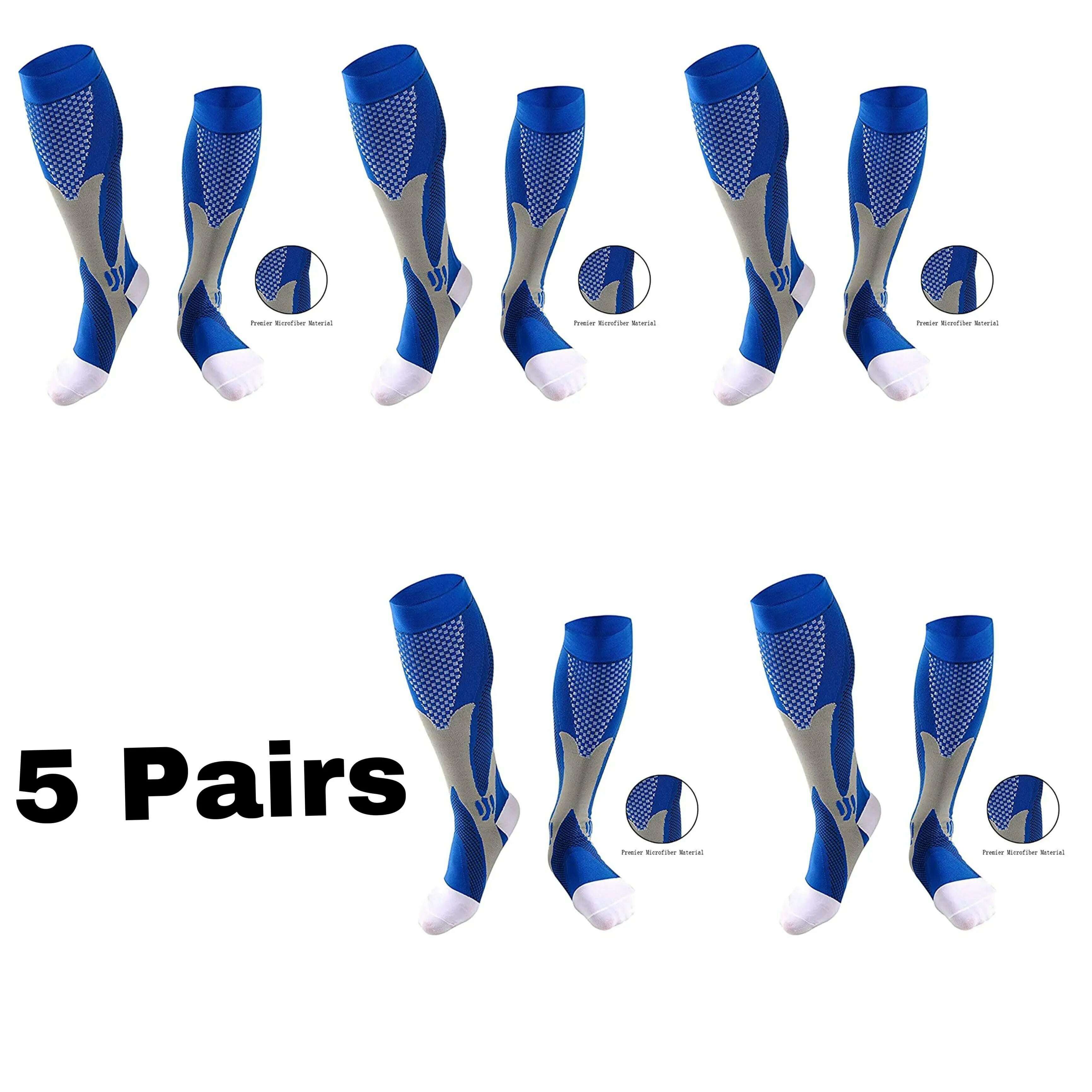 Men's Sports Compression Socks Varicose Veins Cycling Socks Nursing Running Compression Socks Nurse Outdoor Natural Hiking - KIMLUD