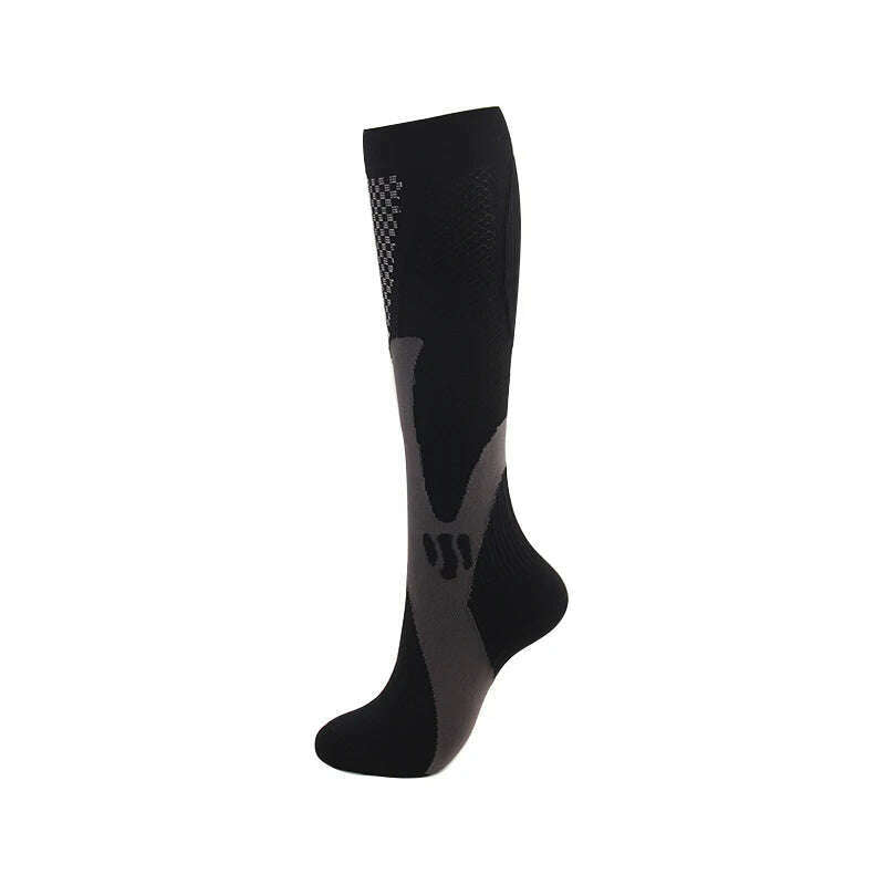 Men's Sports Compression Socks Varicose Veins Cycling Socks Nursing Running Compression Socks Nurse Outdoor Natural Hiking - KIMLUD