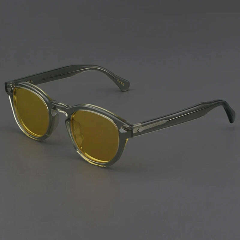 Men's Sunglasses Lemtosh Woman Johnny Depp Polarized Sun Glasses Acetate Frame Luxury Brand Vintage Driver's Shade - KIMLUD