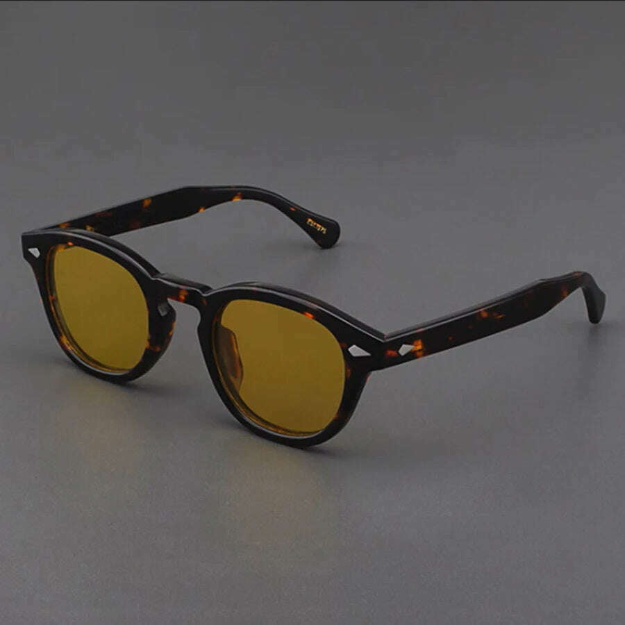 Men's Sunglasses Lemtosh Woman Johnny Depp Polarized Sun Glasses Acetate Frame Luxury Brand Vintage Driver's Shade - KIMLUD