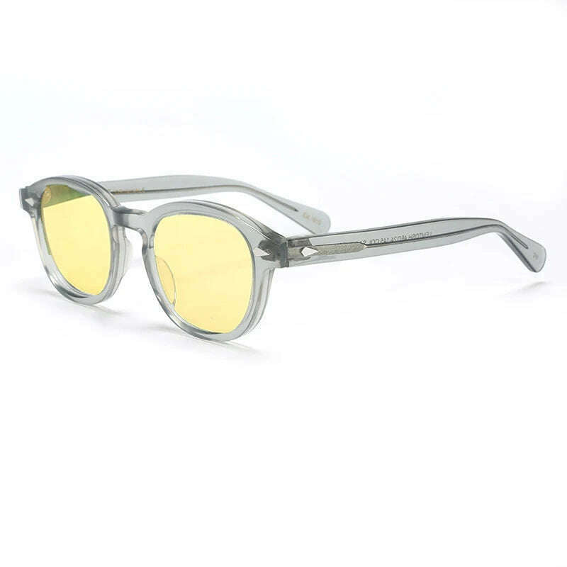 Men's Sunglasses Lemtosh Woman Johnny Depp Polarized Sun Glasses Acetate Frame Luxury Brand Vintage Driver's Shade - KIMLUD
