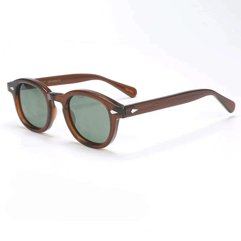 Men's Sunglasses Lemtosh Woman Johnny Depp Polarized Sun Glasses Acetate Frame Luxury Brand Vintage Driver's Shade - KIMLUD