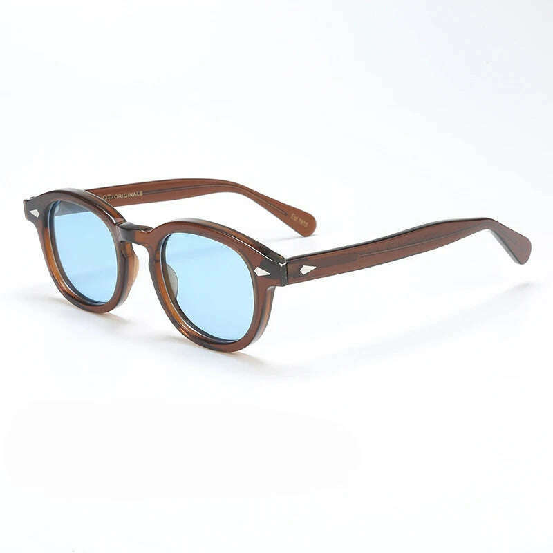 Men's Sunglasses Lemtosh Woman Johnny Depp Polarized Sun Glasses Acetate Frame Luxury Brand Vintage Driver's Shade - KIMLUD