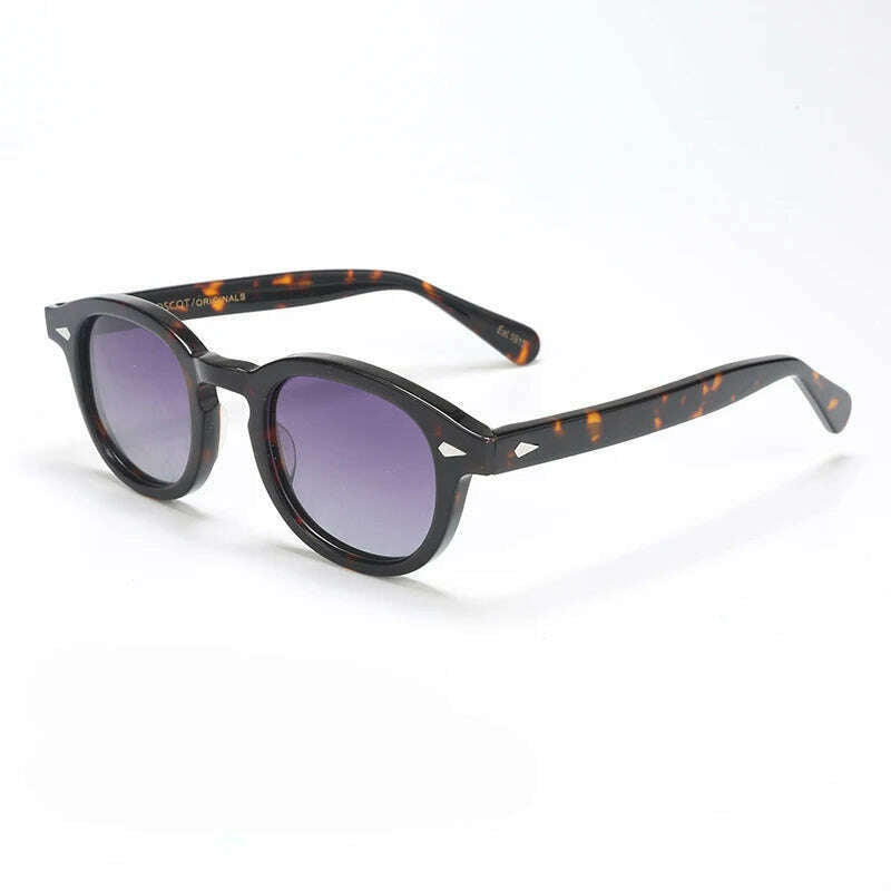 Men's Sunglasses Lemtosh Woman Johnny Depp Polarized Sun Glasses Acetate Frame Luxury Brand Vintage Driver's Shade - KIMLUD