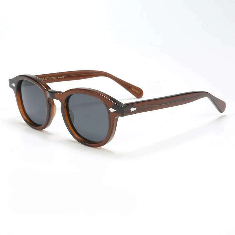 Men's Sunglasses Lemtosh Woman Johnny Depp Polarized Sun Glasses Acetate Frame Luxury Brand Vintage Driver's Shade - KIMLUD
