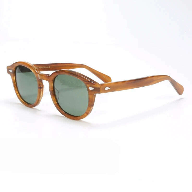 Men's Sunglasses Lemtosh Woman Johnny Depp Polarized Sun Glasses Acetate Frame Luxury Brand Vintage Driver's Shade - KIMLUD