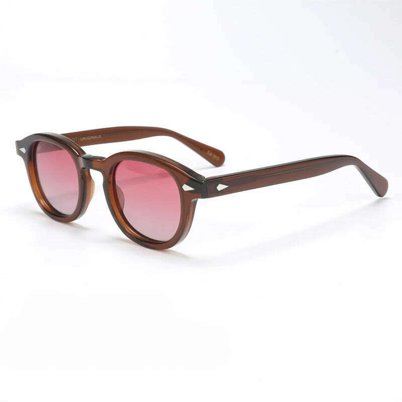 Men's Sunglasses Lemtosh Woman Johnny Depp Polarized Sun Glasses Acetate Frame Luxury Brand Vintage Driver's Shade - KIMLUD