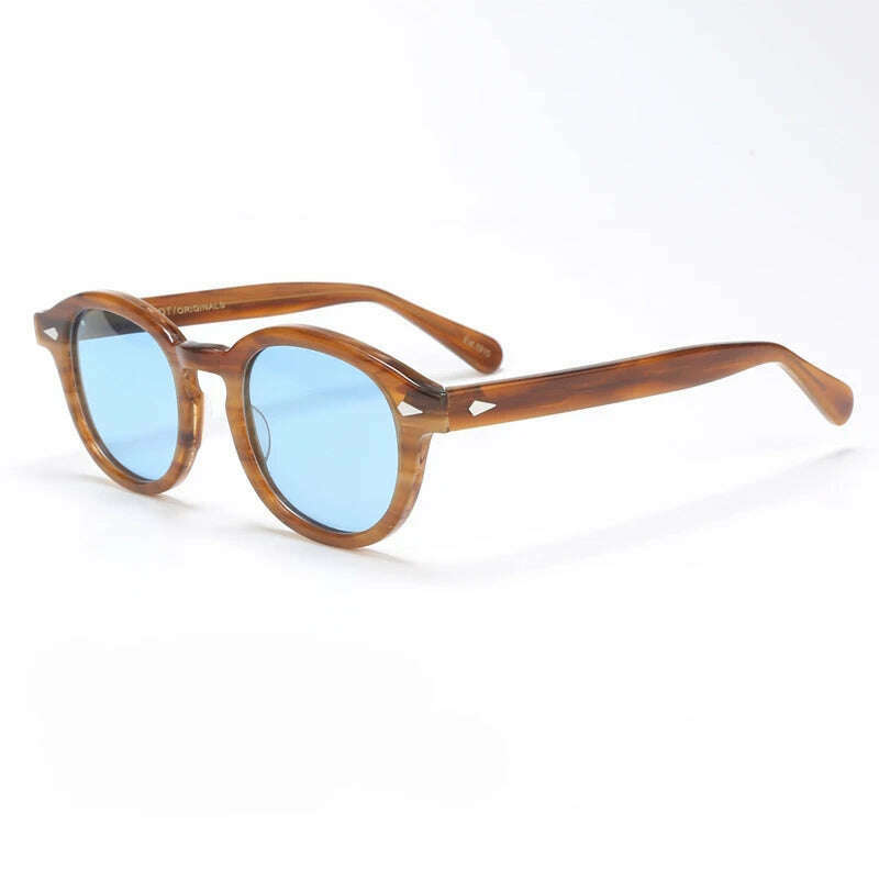 Men's Sunglasses Lemtosh Woman Johnny Depp Polarized Sun Glasses Acetate Frame Luxury Brand Vintage Driver's Shade - KIMLUD