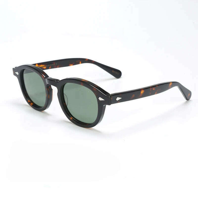 Men's Sunglasses Lemtosh Woman Johnny Depp Polarized Sun Glasses Acetate Frame Luxury Brand Vintage Driver's Shade - KIMLUD