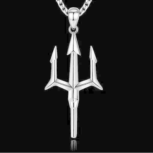 Mens Vintage Necklace Navy Pirate Anchor Pendant Ship Rudder Punk Jewelry Gift - KIMLUD