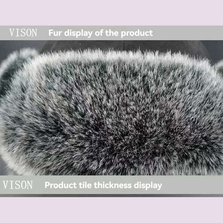 Men's Winter Trapper Aviator Trooper Earflap Warm Russian Waterproof Ski Hat Bomber Cap Russian Warm Ear Protectors Hats - KIMLUD